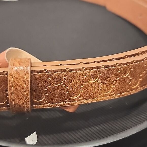 True Religion Horseshoe Embossed Logo & Buckle 2PK Belt